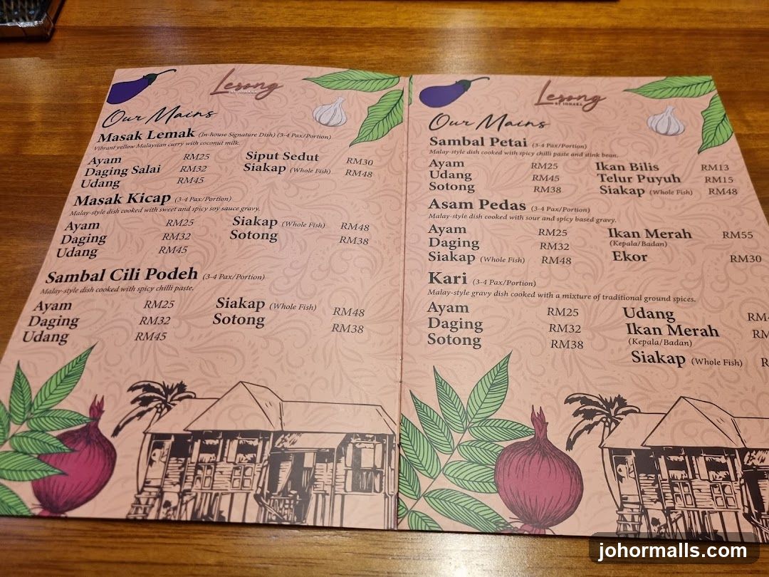 Lesong Menu