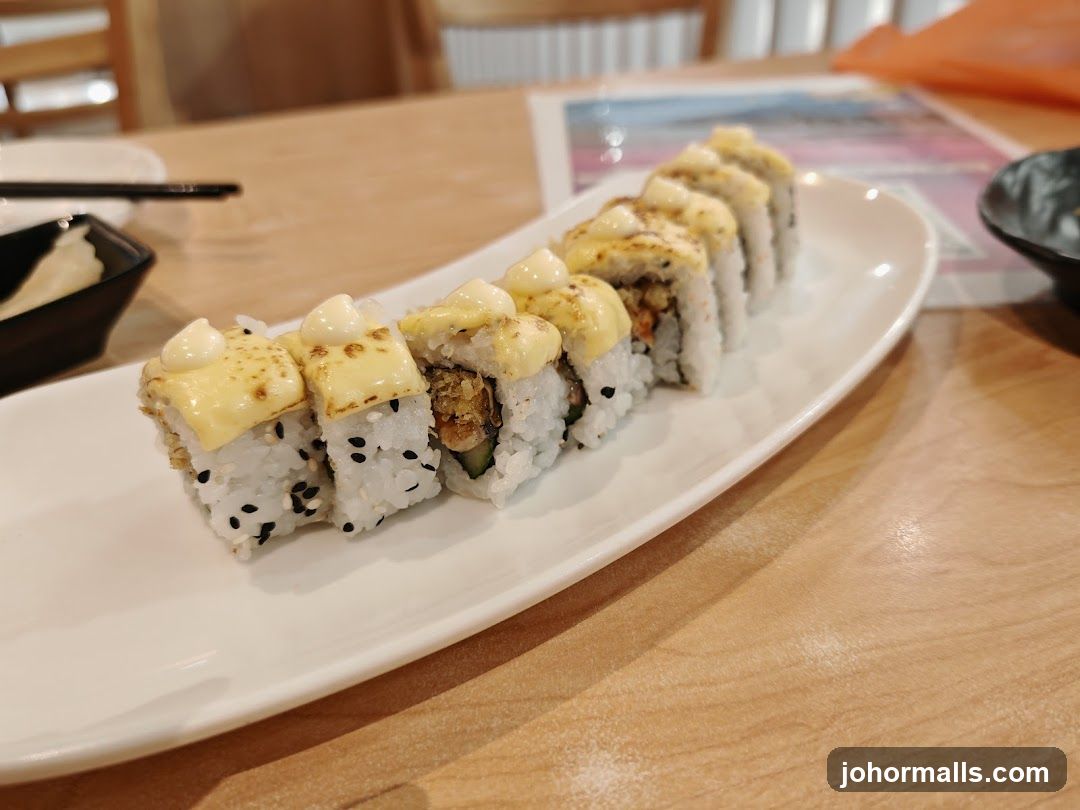 Sushi Roll on Plate