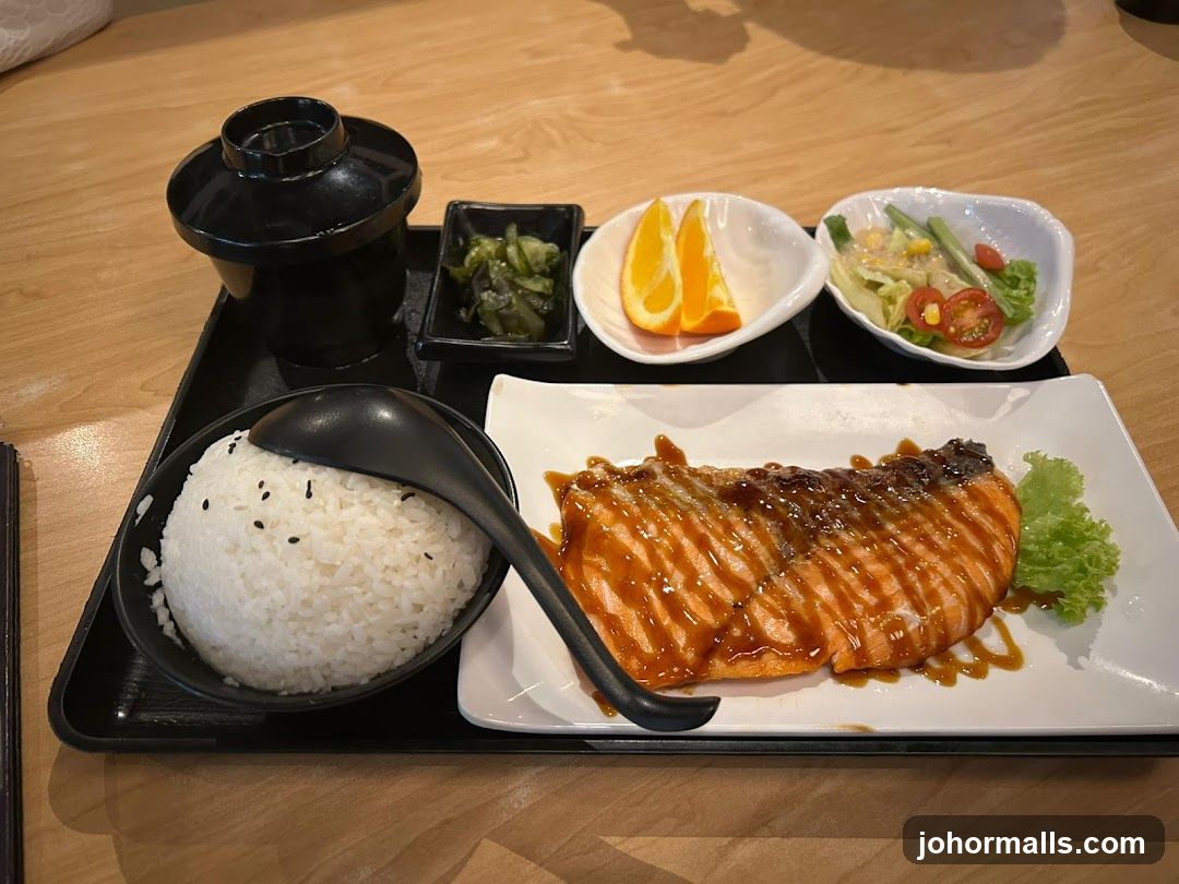 Meal served on tray