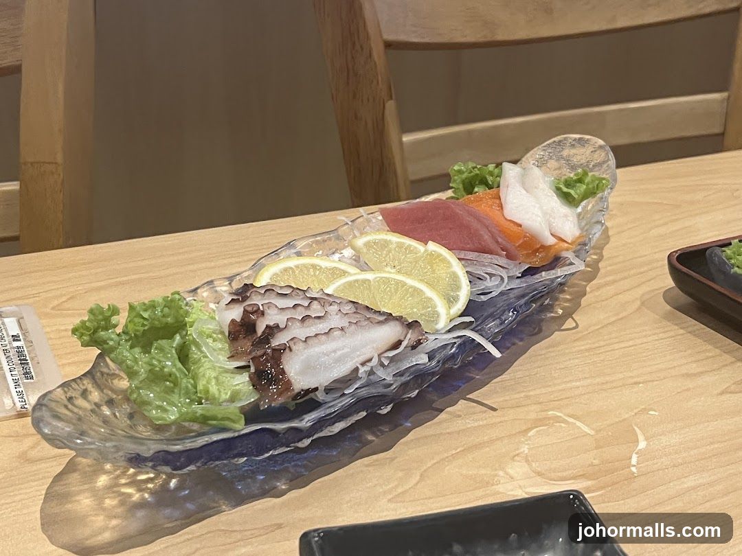 Sushi Plate on Wooden Table