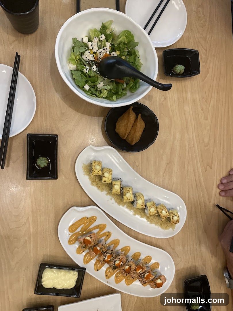 Table Setting with Japanese Cuisine