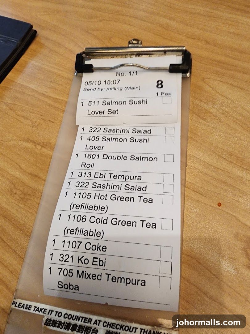 Order Clipboard on Wooden Surface