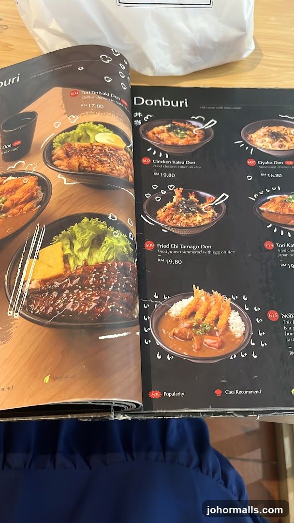 Donburi Menu