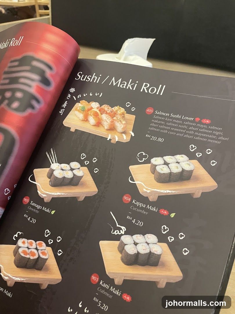 Sushi / Maki Roll Section