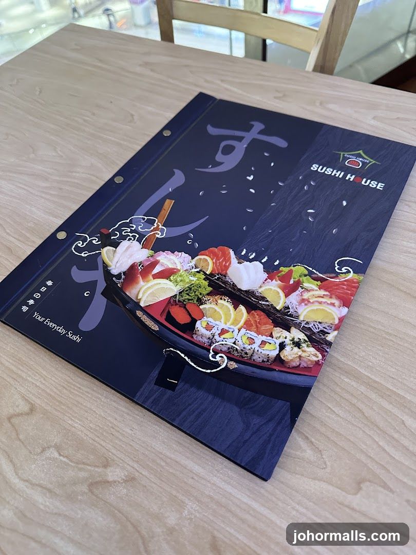 Sushi Menu on Table