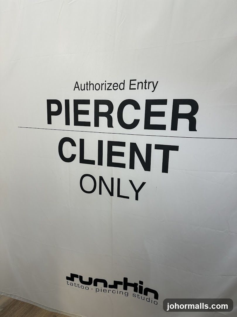 Piercer Client Only Signage