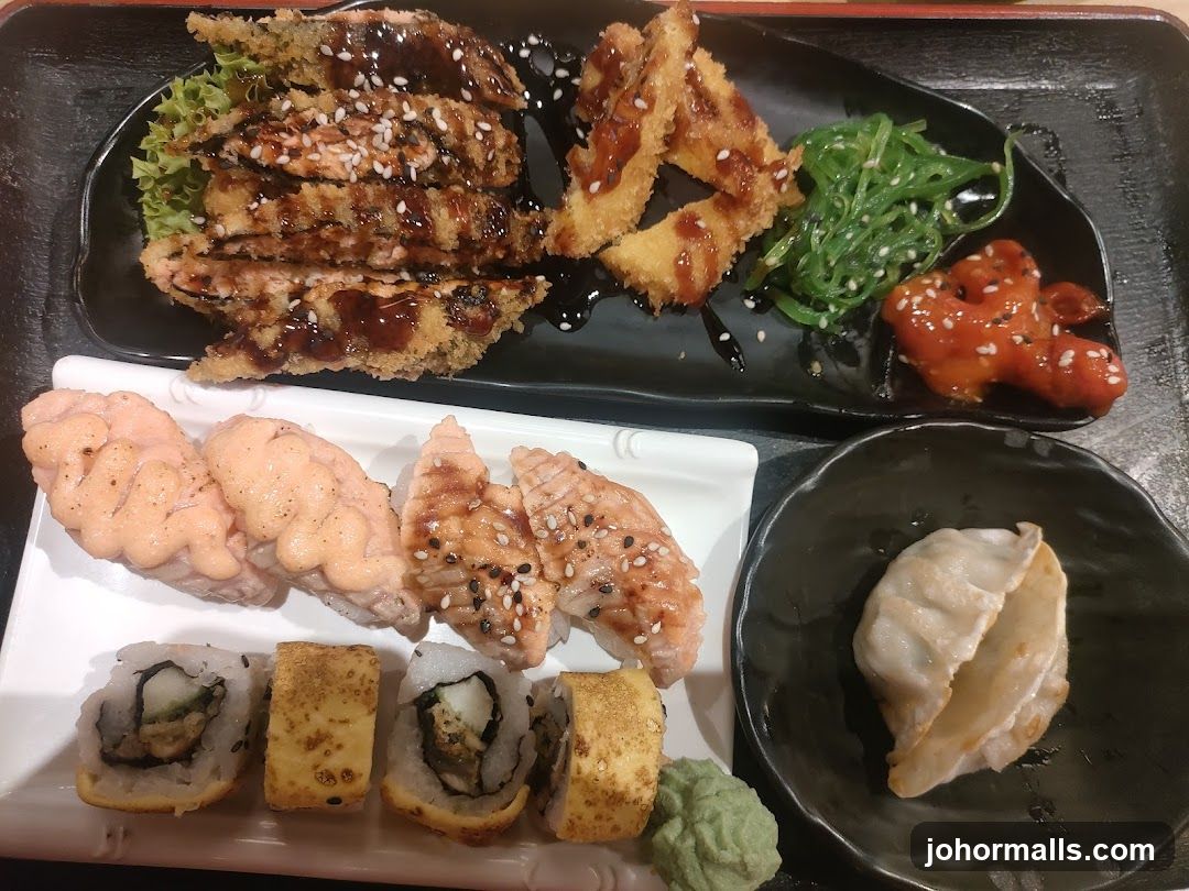 Sushi and Japanese cuisine platter