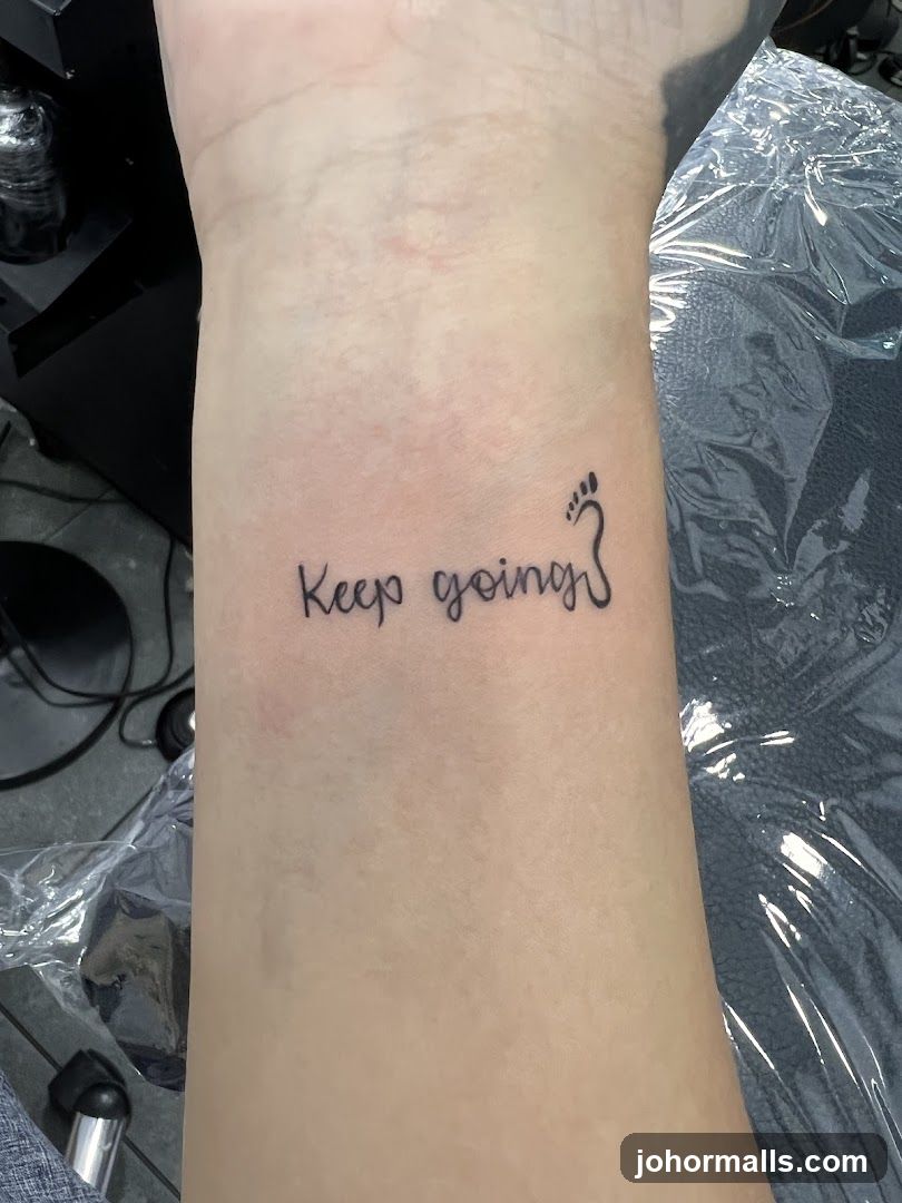 Tattoo on wrist