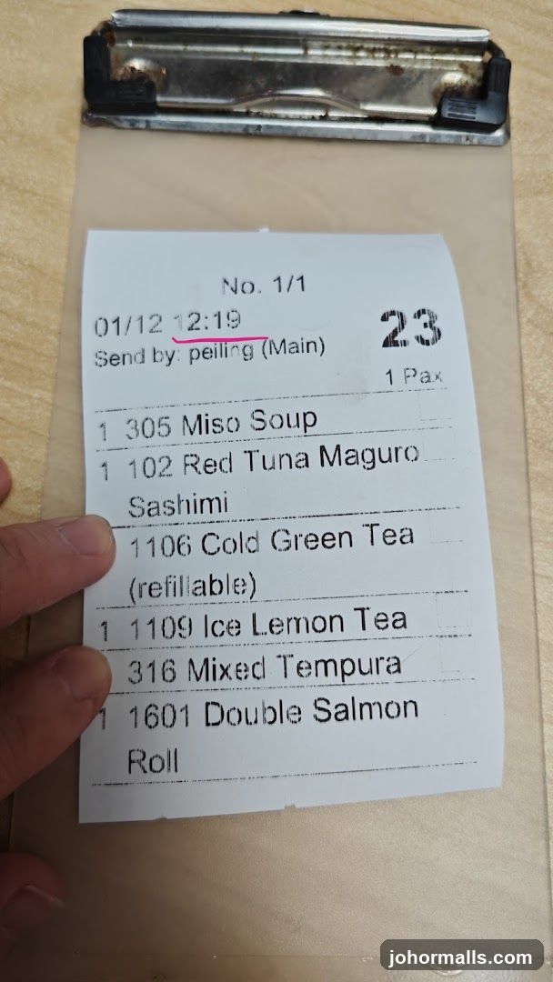 Receipt on Clipboard