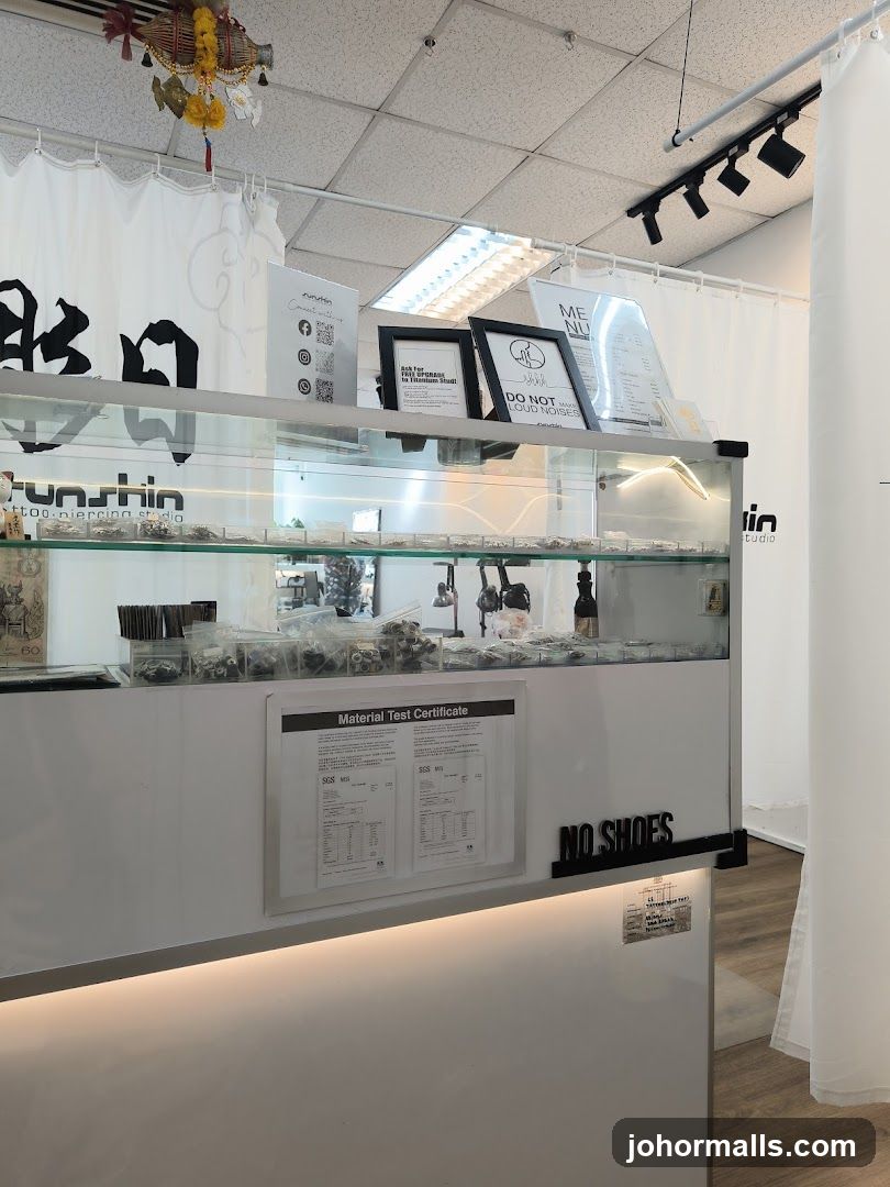 Interior counter display