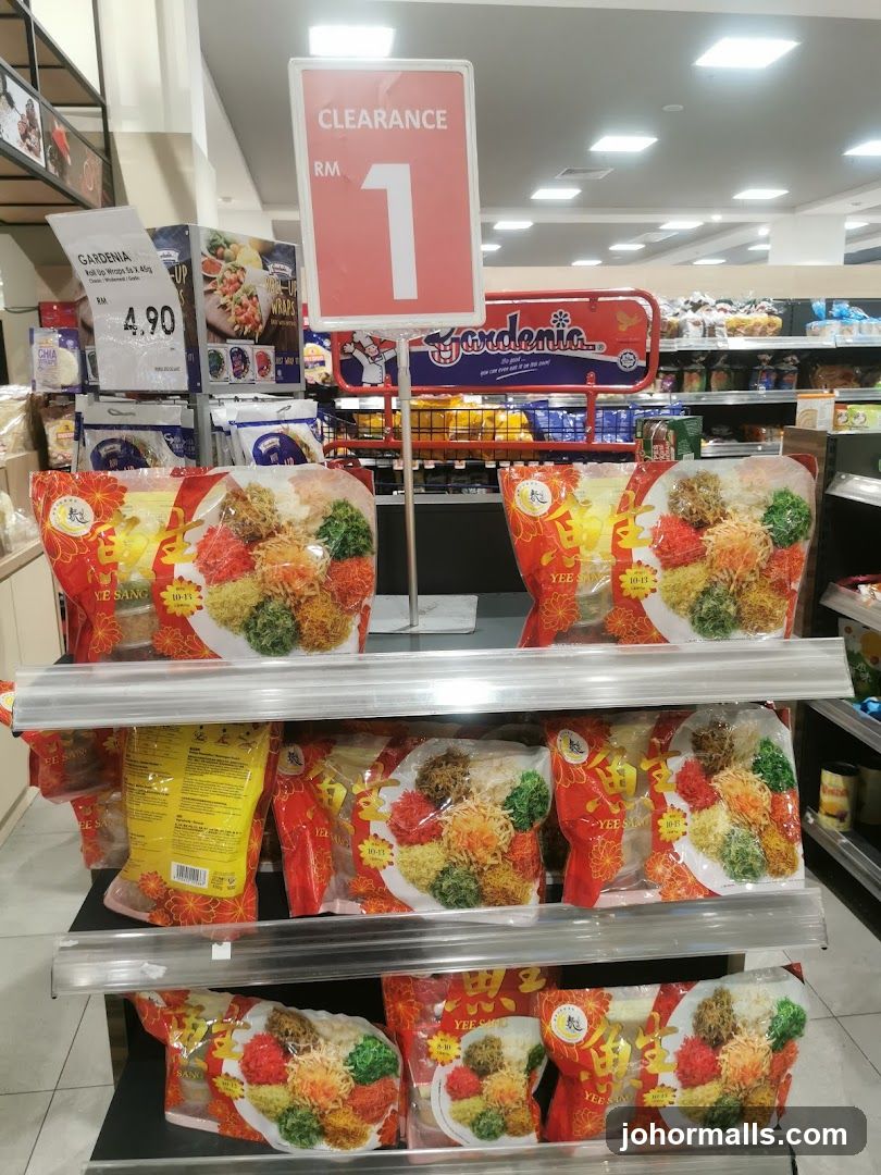 Clearance Sale Display in Supermarket