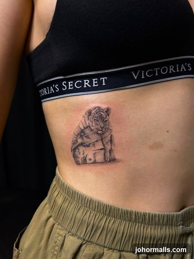 Tattoo on abdomen