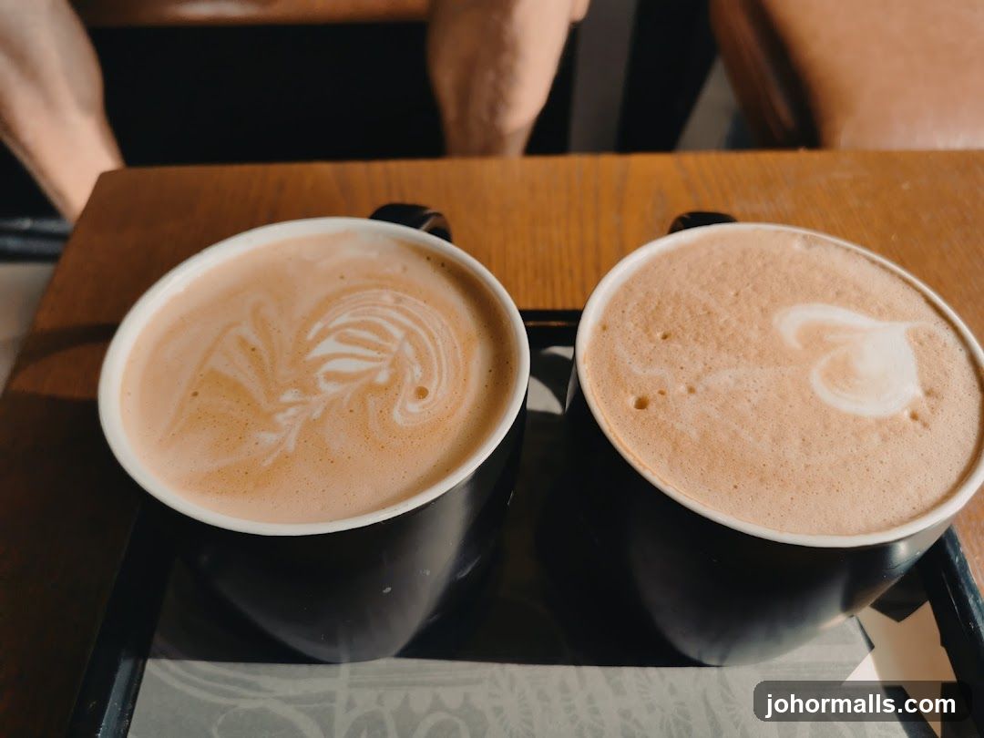 Coffee Cups on Wooden Table