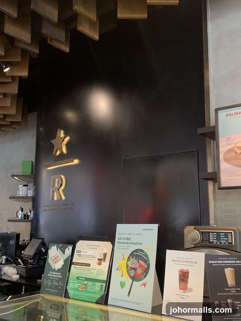 Starbucks interior counter area