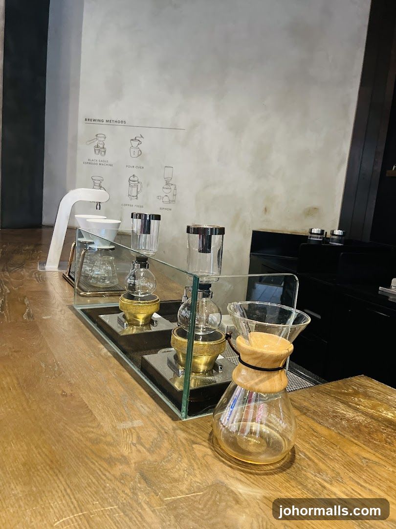 Coffee Brewing Station Interior