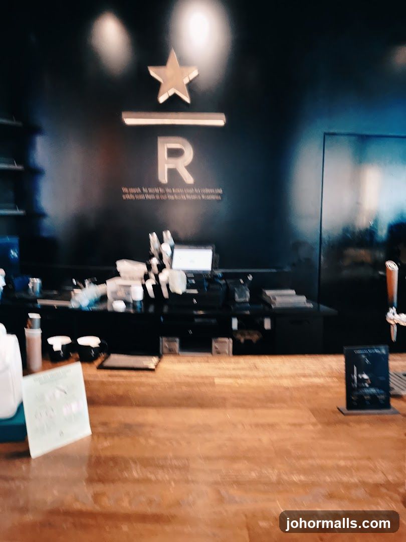 Starbucks interior counter view