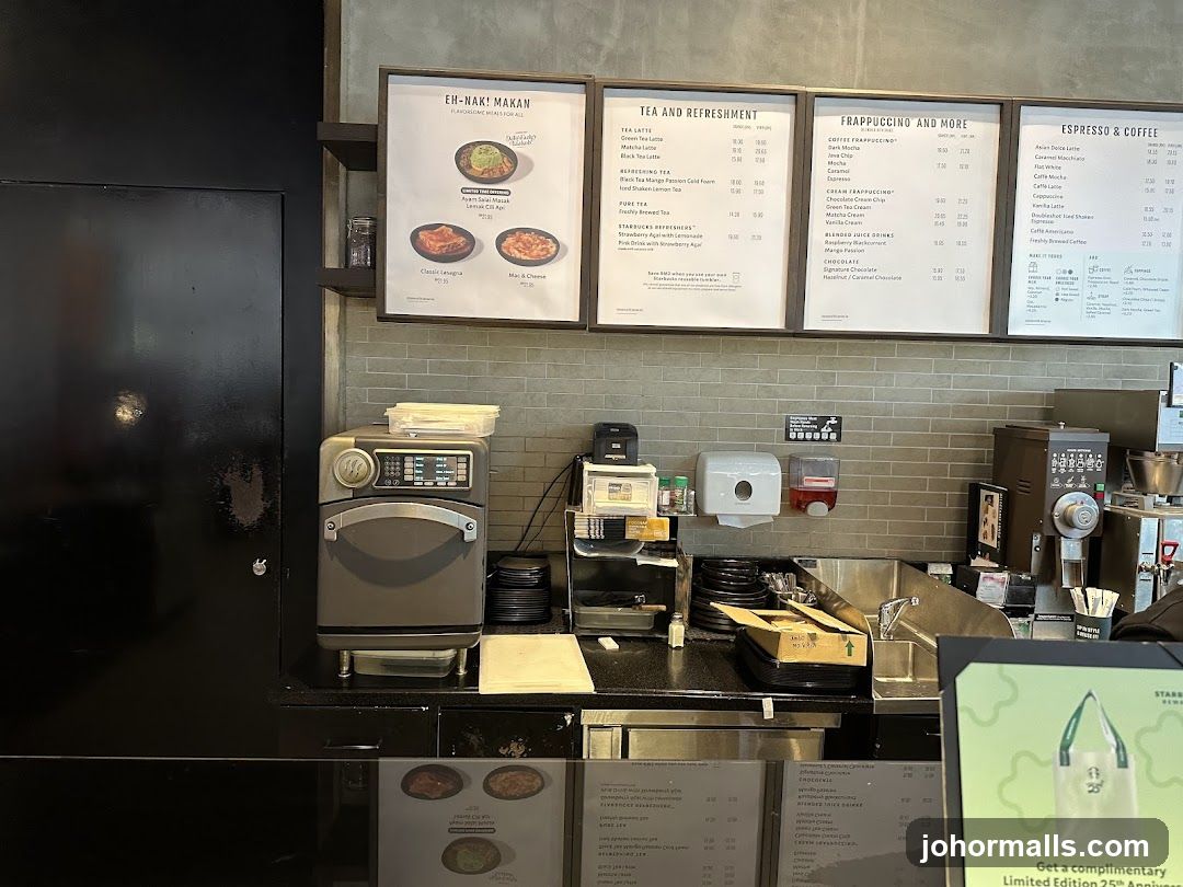 Starbucks counter area