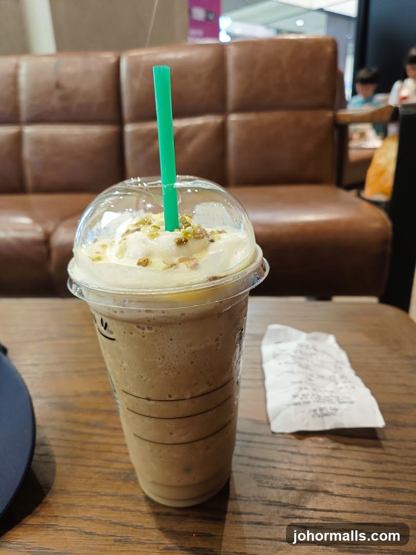 Starbucks beverage in indoor setting
