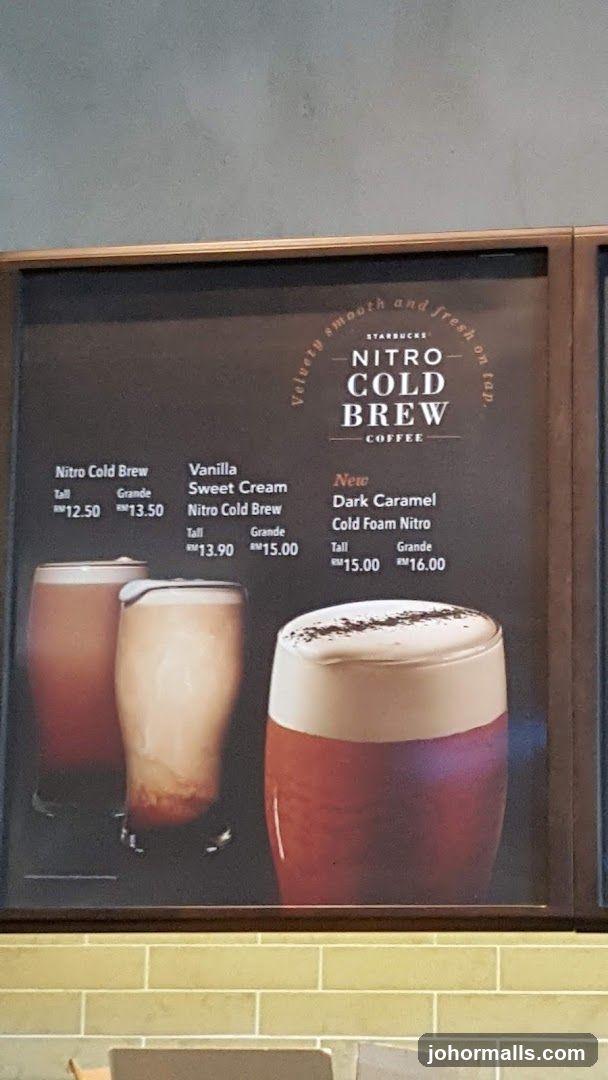 Starbucks Nitro Cold Brew Coffee Menu