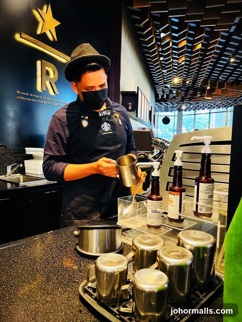 Starbucks Barista at Counter