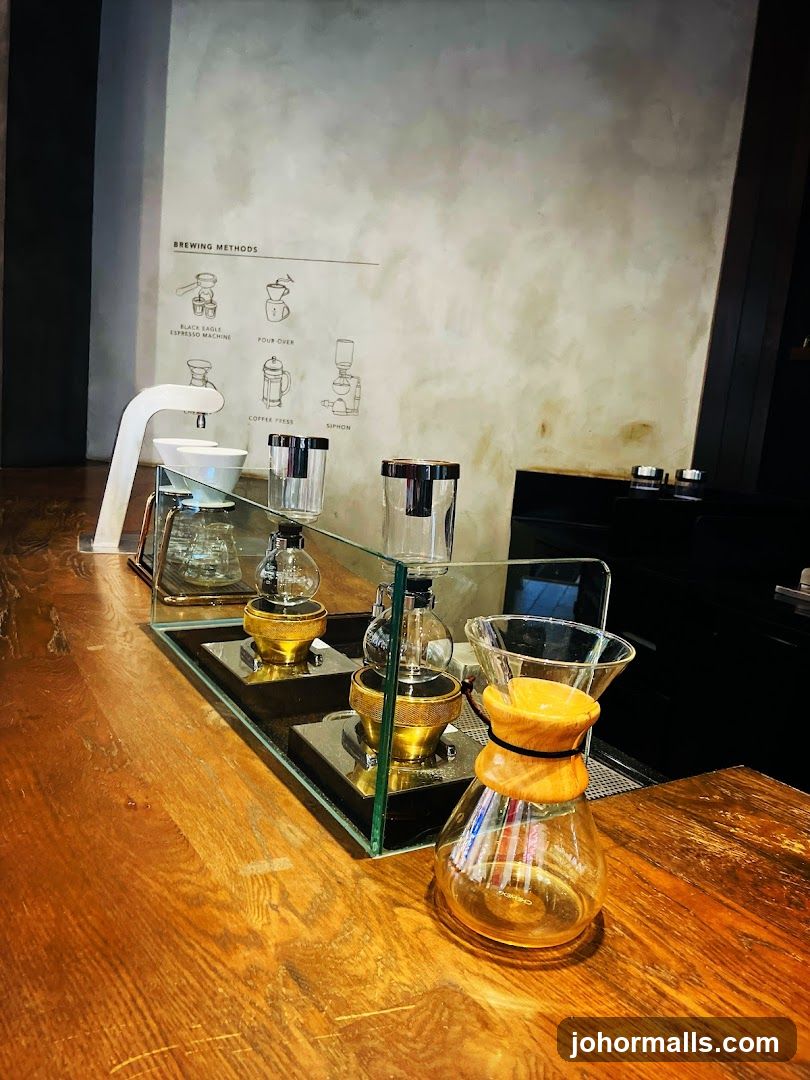 Coffee Brewing Station Interior