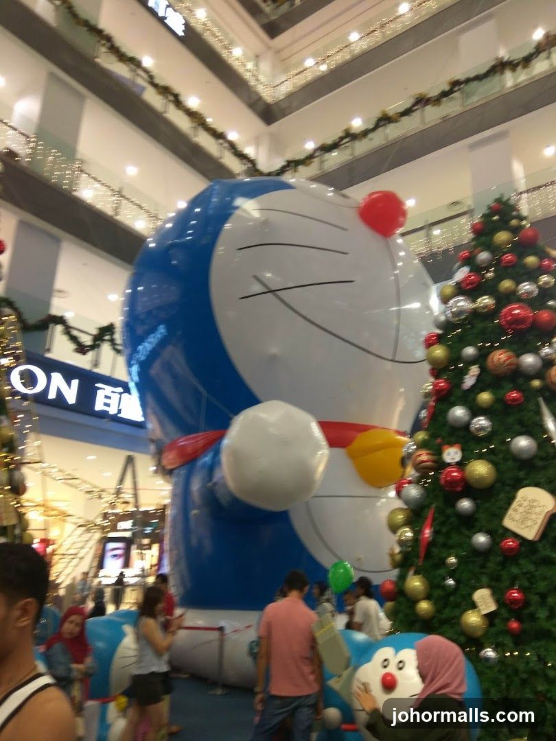 Doraemon Christmas Display in Mall