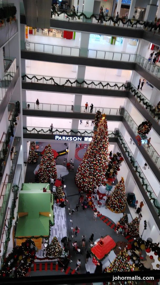 Shopping Mall Interior During Holiday Season
