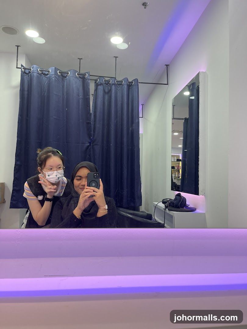 Interior of a salon