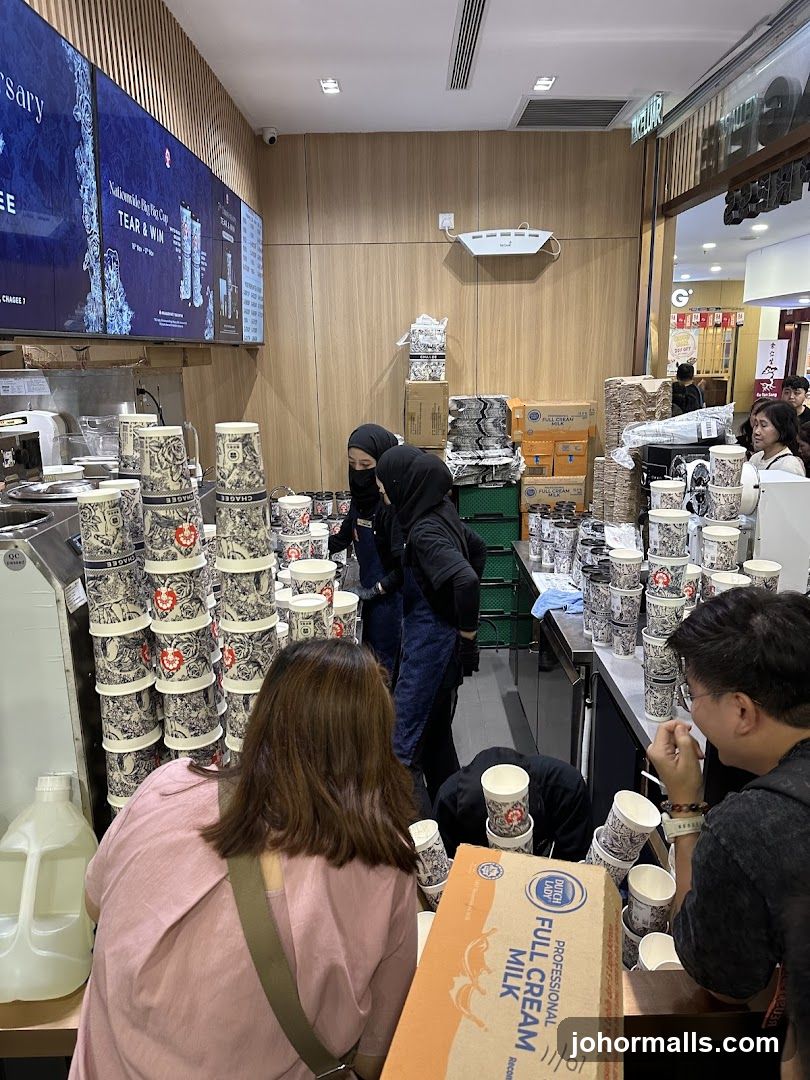 Interior of beverage shop