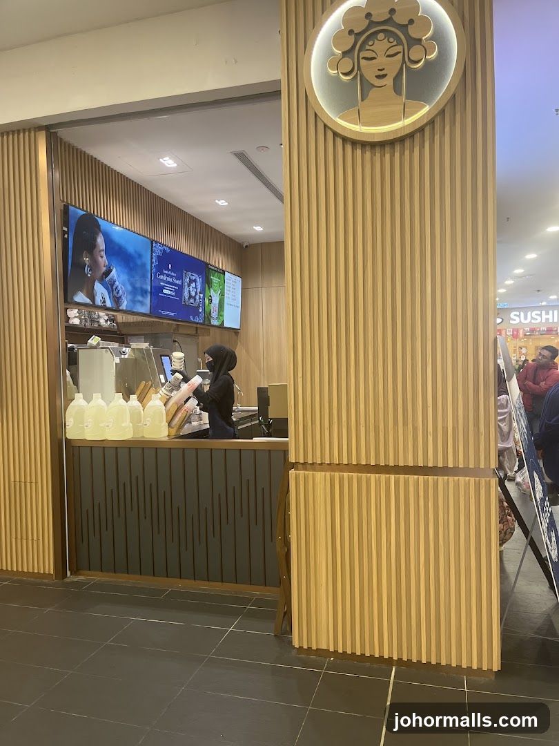 Interior of a beverage shop