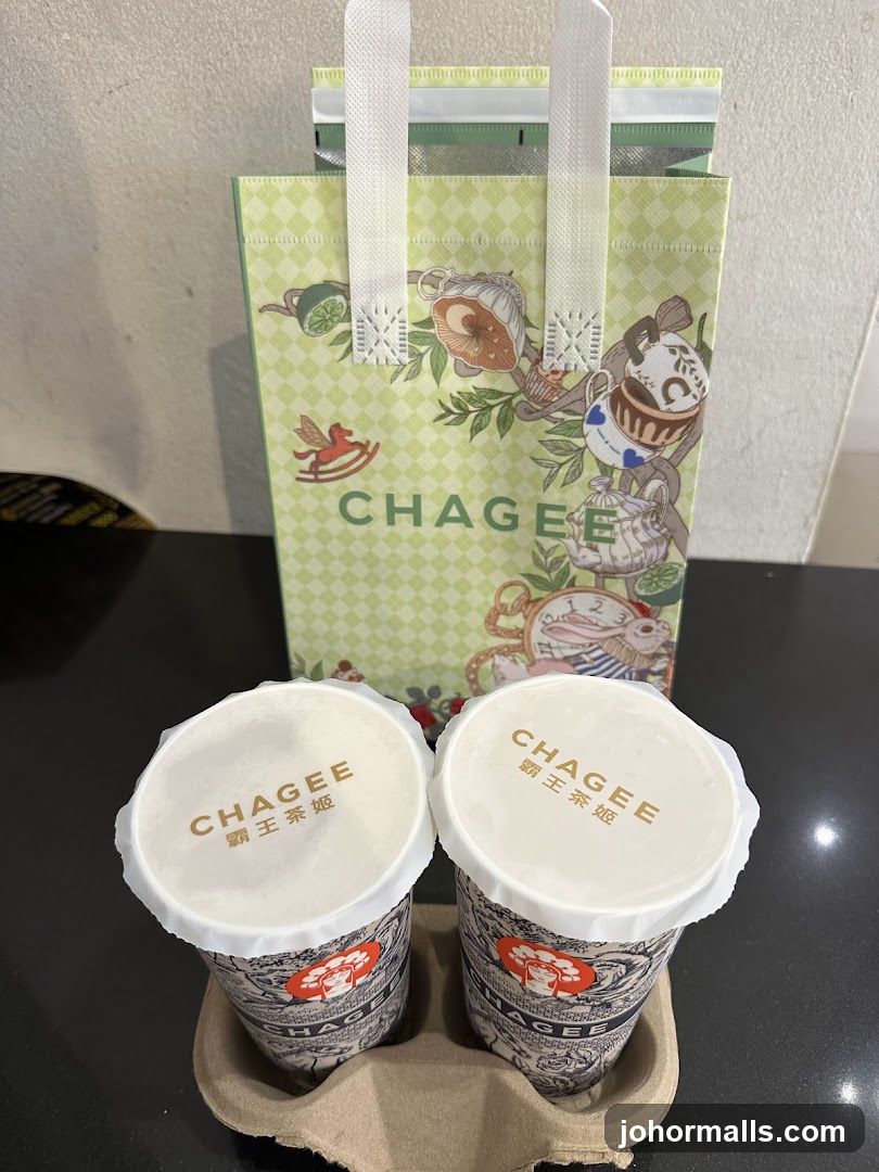 Chagee branded merchandise