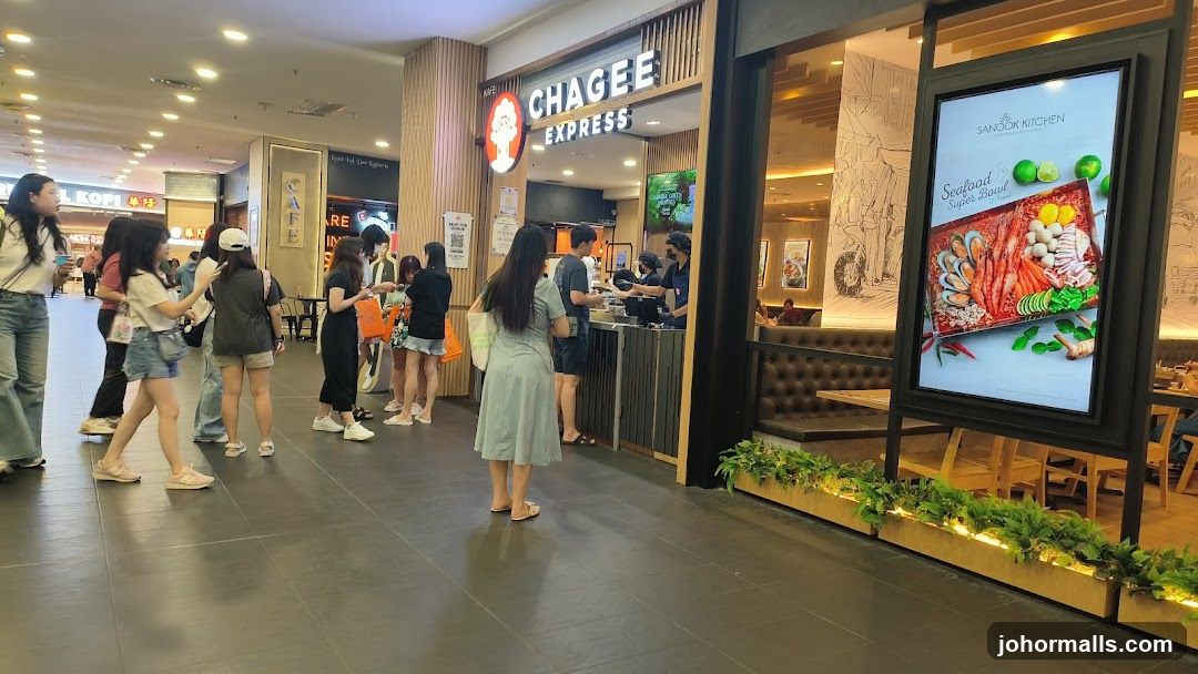 Shopping Mall Interior with Food Courts