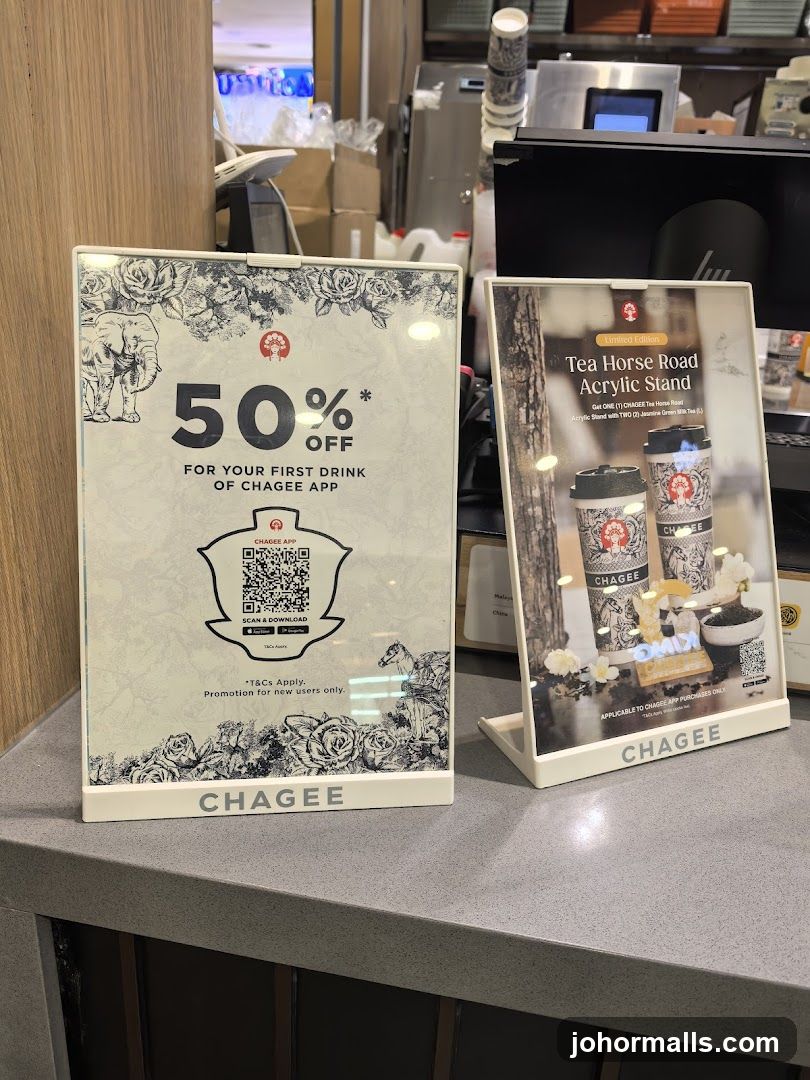 Chagee Promotional Displays
