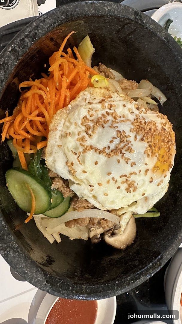 Bibimbap in stone bowl