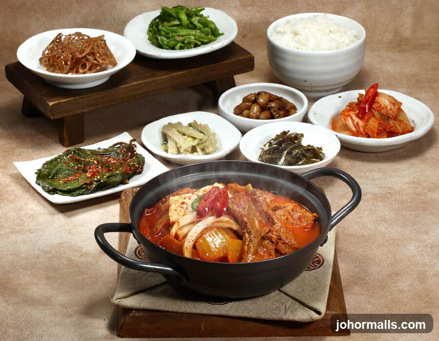 Korean Meal Presentation