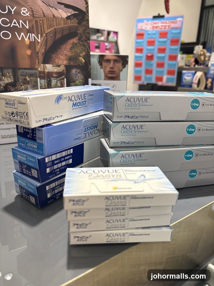 Contact Lens Products Display