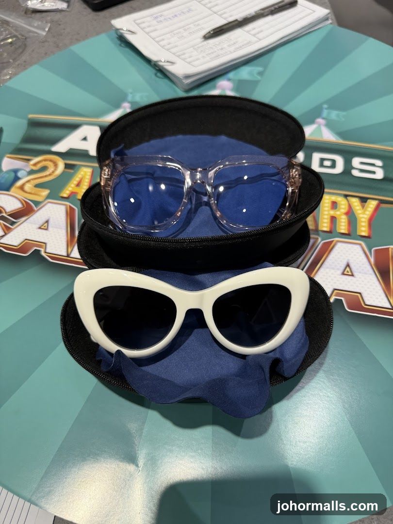 Sunglasses on display
