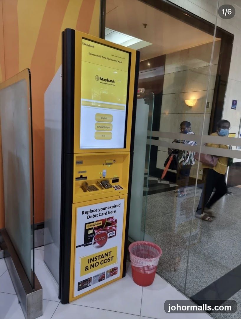 Maybank Express Debit Card Replacement Kiosk