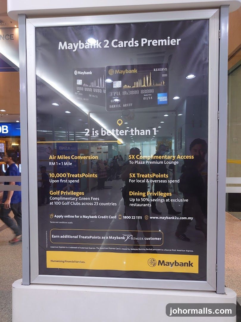Maybank 2 Cards Premier Advertisement