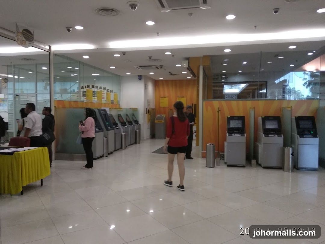 Bank Interior with ATMs