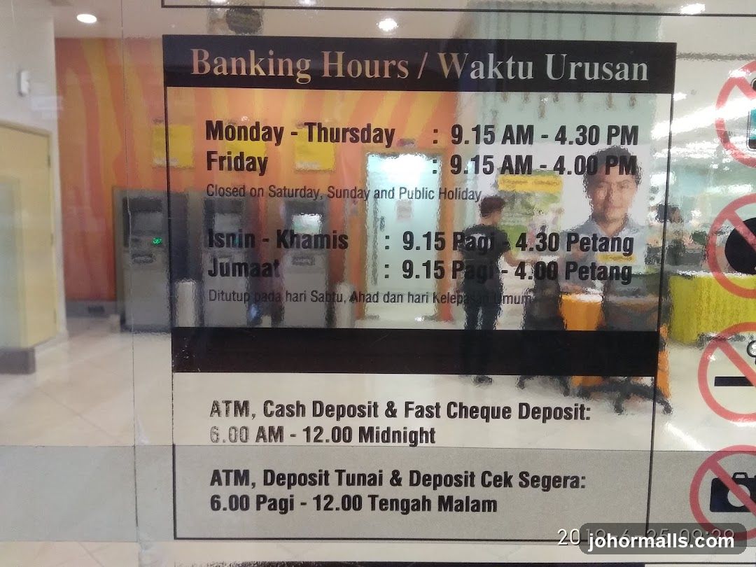 Banking Hours / Waktu Urusan
