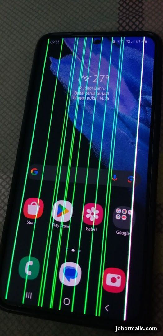 Damaged Smartphone Screen