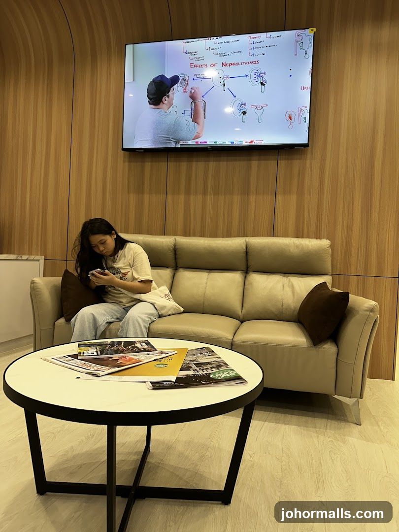 Waiting Area with Educational Display