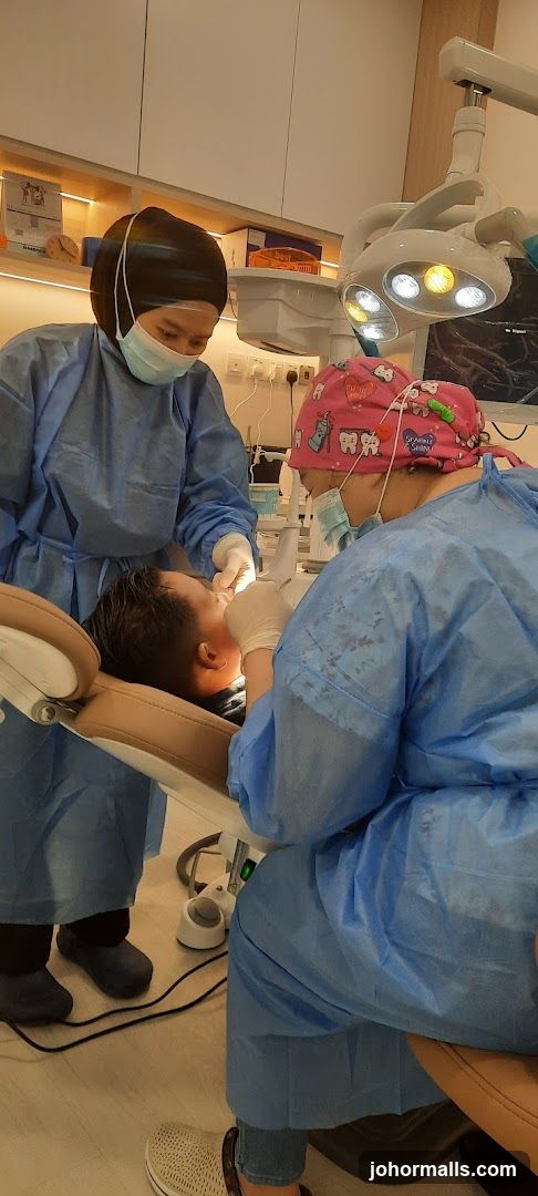 Dentist examining a patient