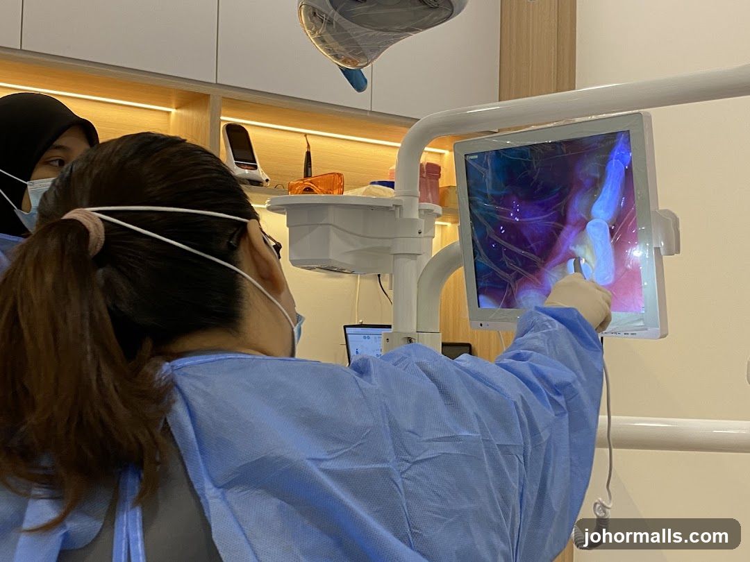 Dentists reviewing dental x-ray