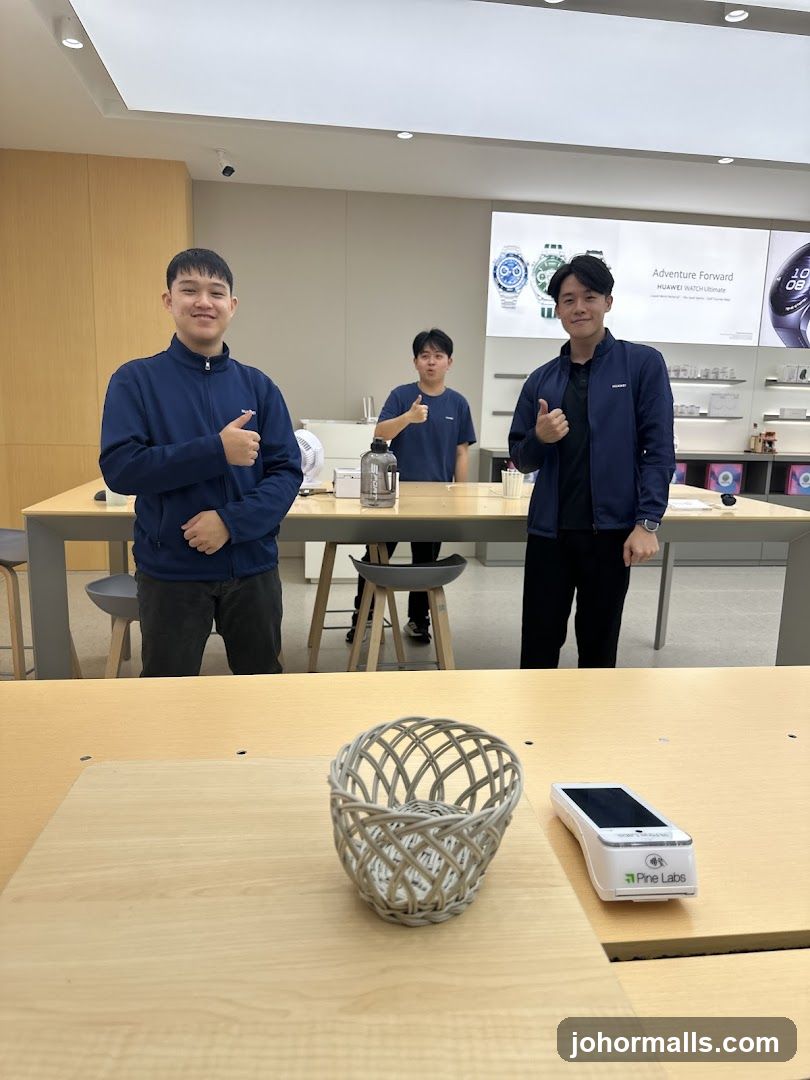 Store Employees Giving Thumbs Up