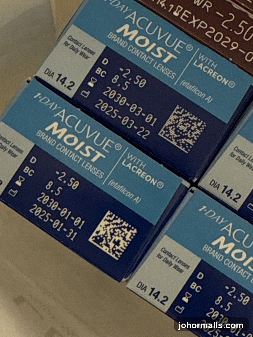 1-Day Acuvue Moist Contact Lenses