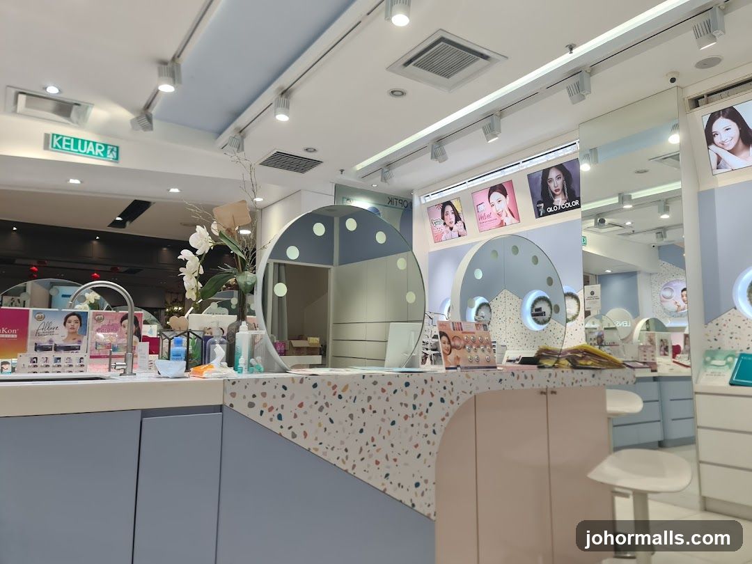 Cosmetics and Contact Lens Store Interior