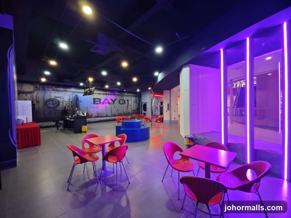 Futuristic Lounge Area