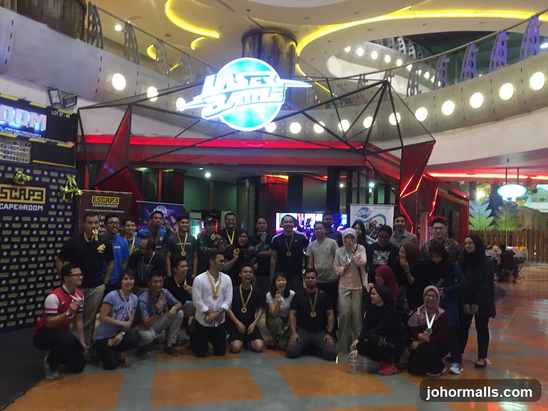 Group Photo at Laser Game and Escape Room